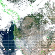 MODIS images for flight number 2012